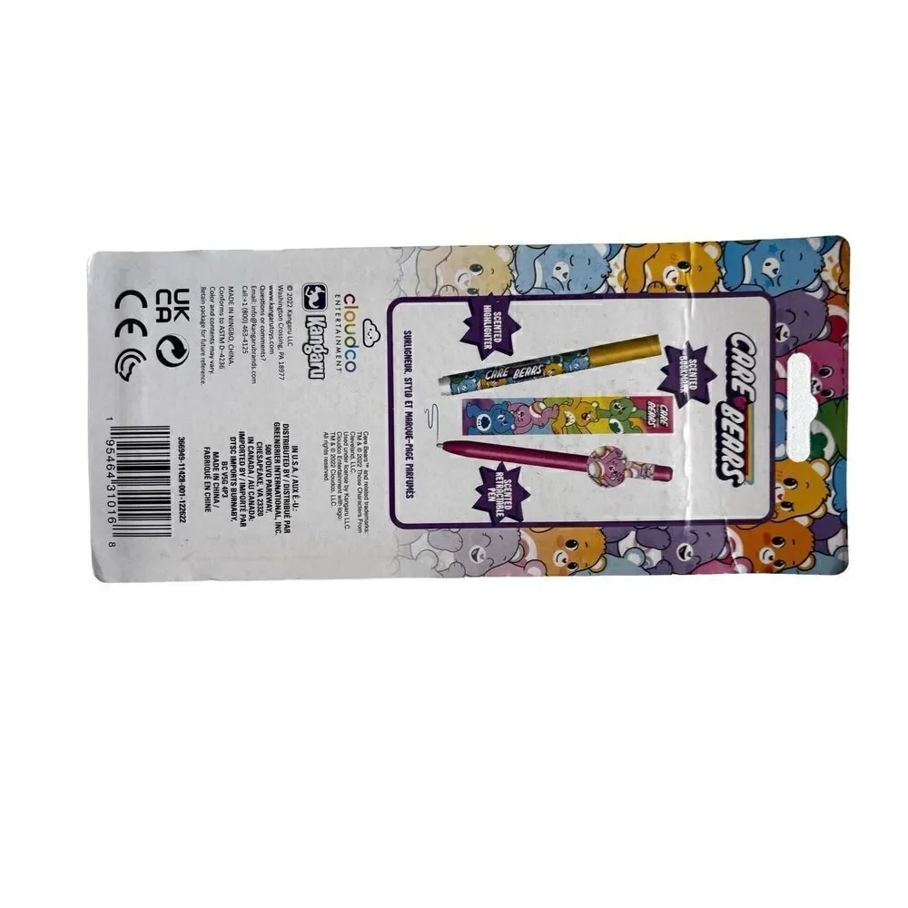 Care bear  scented highlighter pen and bookmark new in package